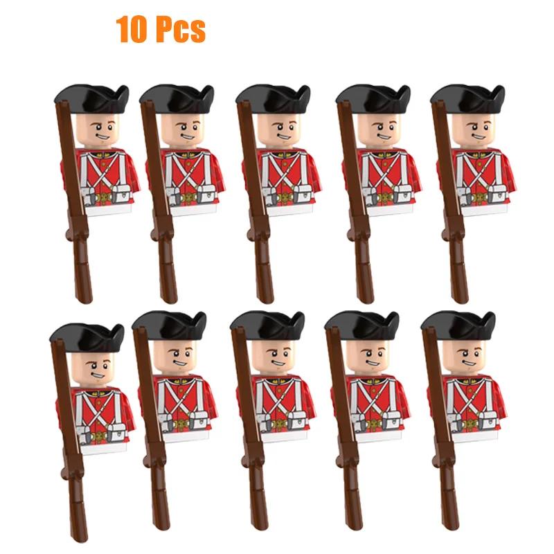 Kids Toys Imperial Navy Building Blocks Red Blue General Soldiers Set Mini Action Figures Toys For Kids Christmas Gifts
