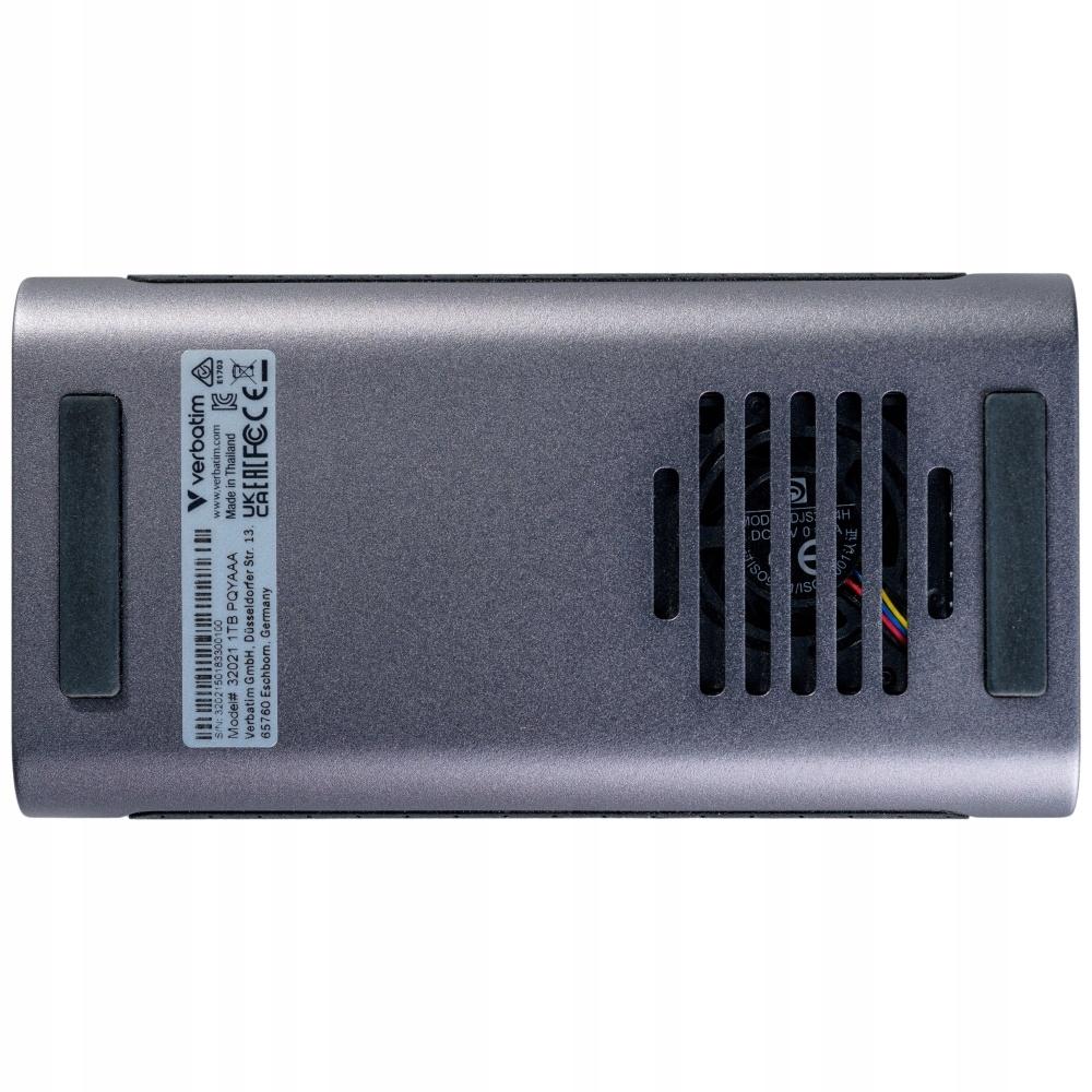 Dysk SSD zewnętrzny Verbatim TurboMetal 2TB USB4 Type-C szary