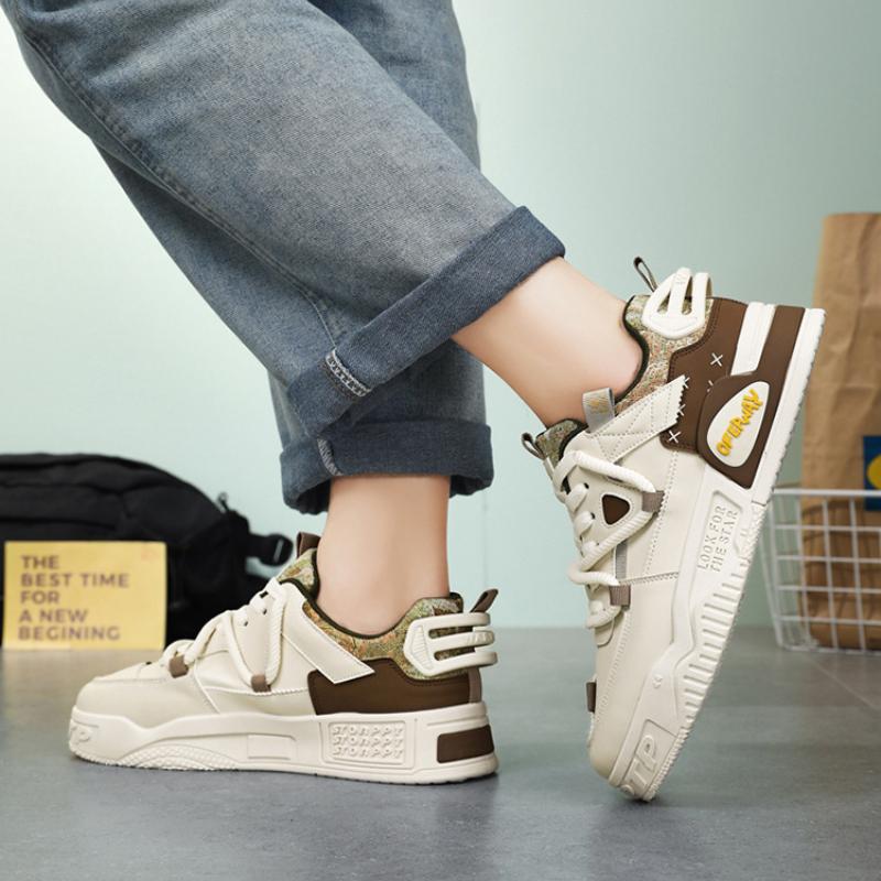 New Shoes for Men Sneakers Breathable Casual Fashionable Skateboard Shoes Male Low Top Platform Vulcanized Shoes Tenis Masculino