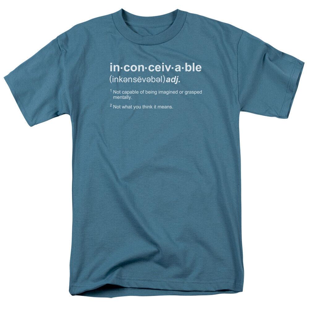 The Princess Bride Definition T Shirt Mens Licensed 80s Movie Slate Unisex T-Shirt M