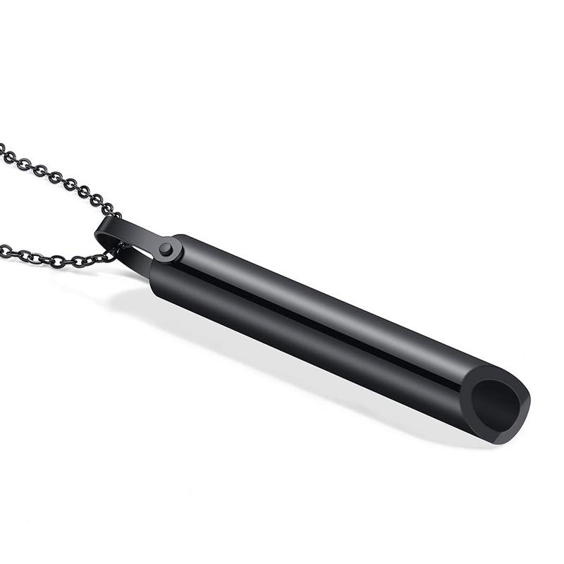 Simple Mindfulness Yoga Breath Whistle Ladies Necklace Decompression Jewelry