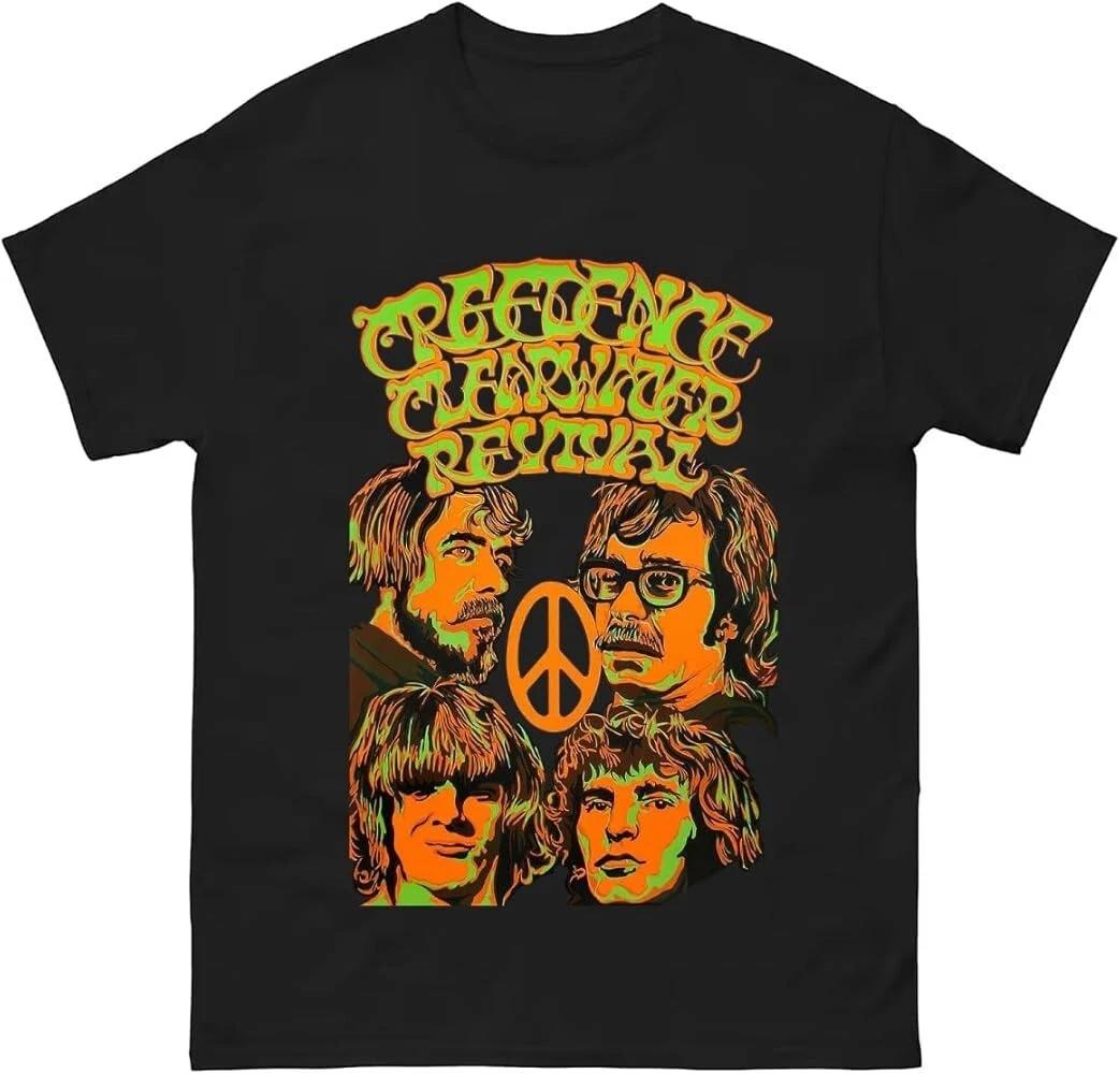 Creedence Clearwater Revival Band Members Black Shirt Unisex NI818 XXL