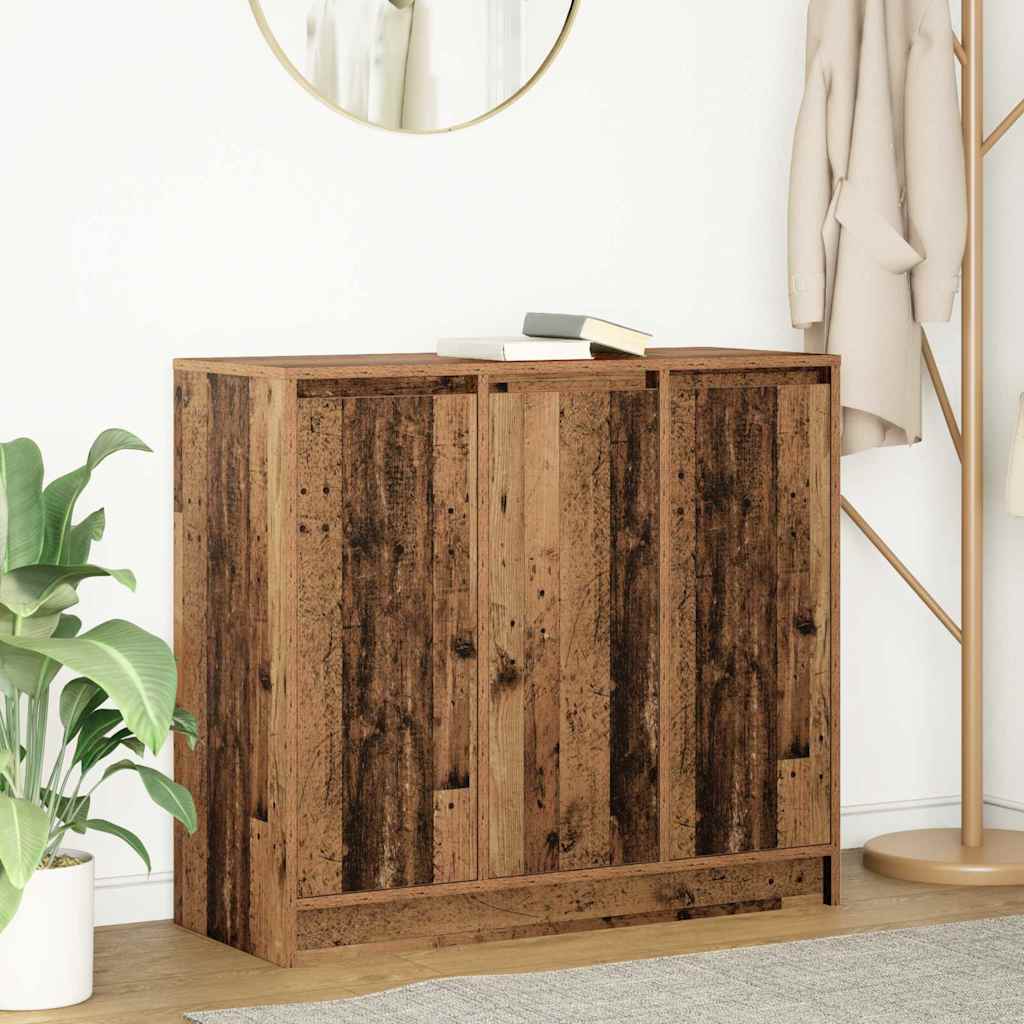 Sideboard in Vintage Wood Look 85 x 34 x 76 cm Particleboard
