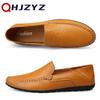 Hakiki Deri Erkek Ayakkabıları Rahat İtalyan Erkek Loafer'ları Mokasenler Lüks Marka Resmi Slip on Erkek Tekne Ayakkabıları Zapatos De Hombre