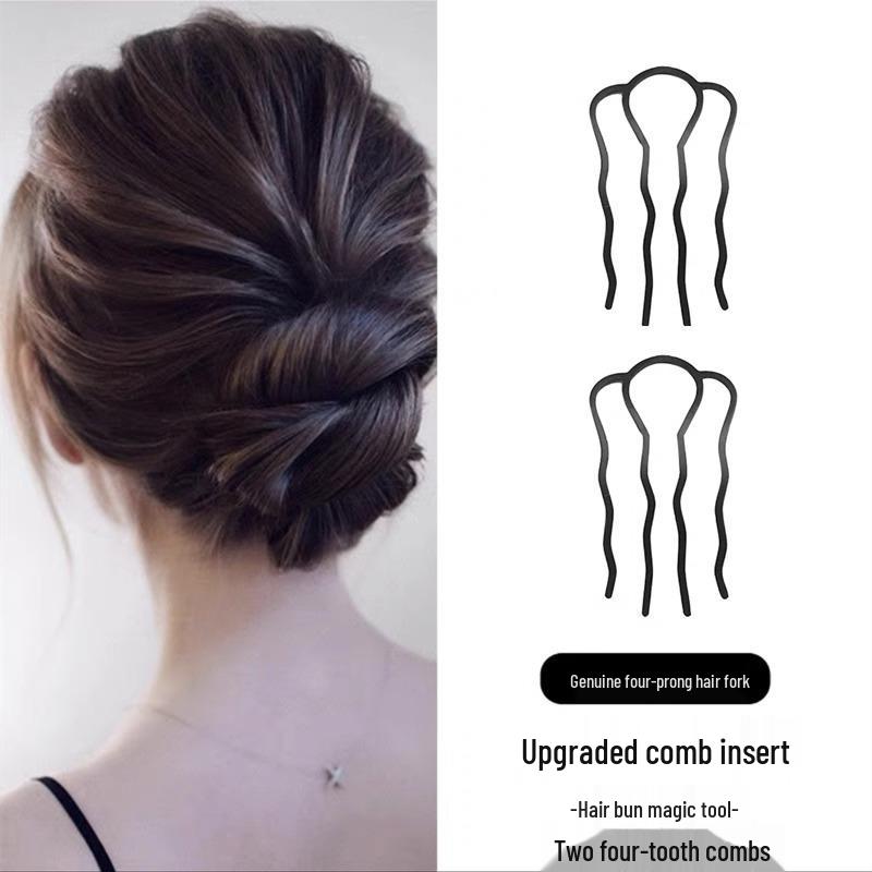 Lazy Bun U-Shaped Hair Comb for Women's Updo Styling