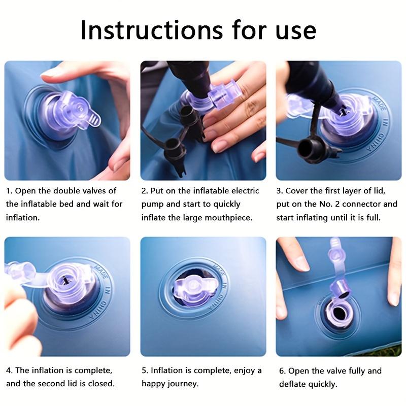 Back Seat Car Air Mattress:Inflatable SUV Car Camping Bed for Truck Van,Thickened Double-Sided Flocking Travel Car Sleeping Pad with Air Pump 2Pillows