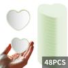 48/96pcs Portable Mirror Wedding Season Sweet Party Favors Heart-Shaped Pocket Glass Makeup Mirrors for Travel Gifts Home Decor