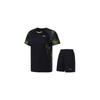 Li Ning Badminton Series Cool Breathable Short Sleeve Shorts Sports Set Men Sports Set AATQ111-4