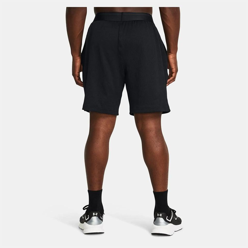 Under Armour Solid Color Elastic Casual Straight Leg Loose Sports Shorts Men Shorts Black 1383101-001