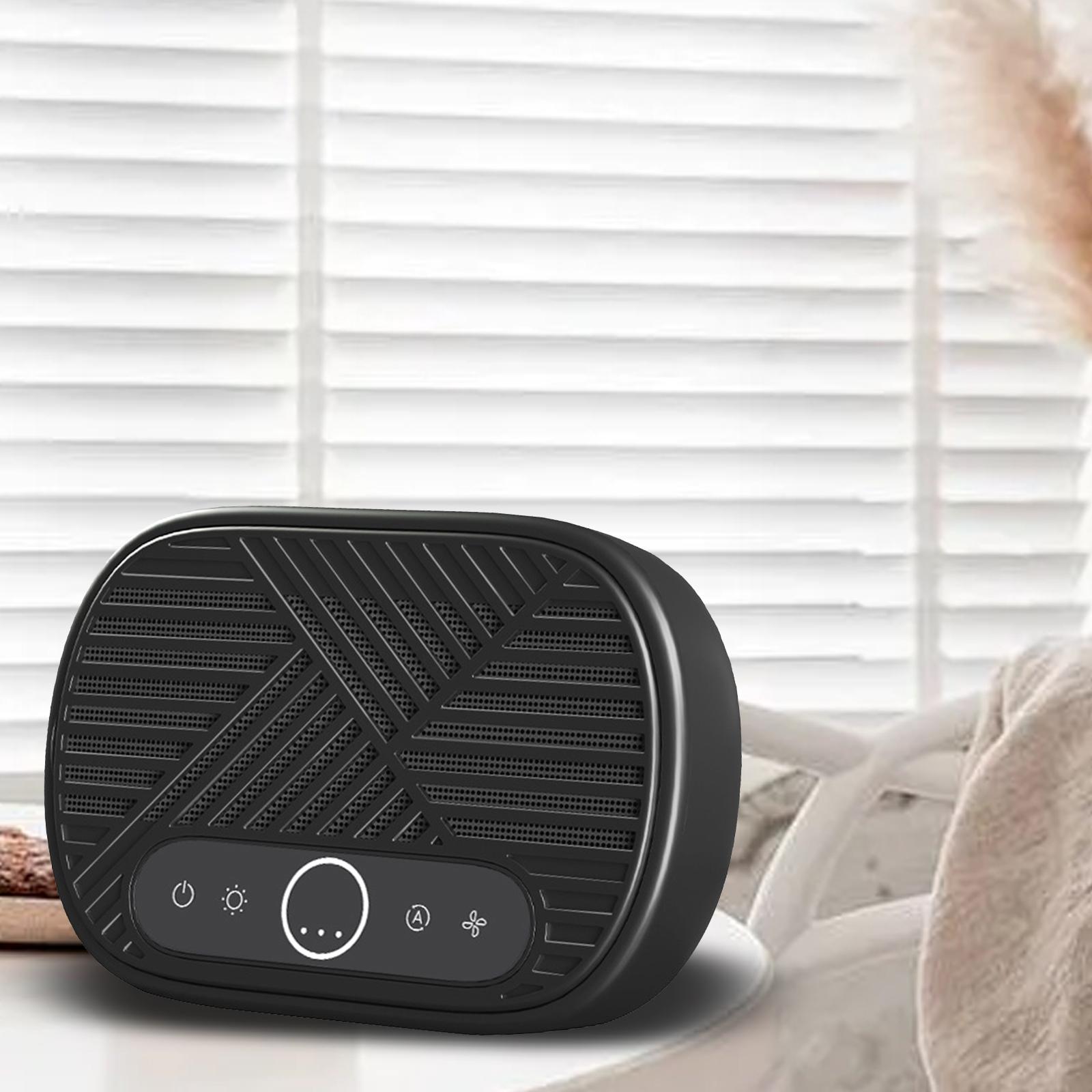 

Настольный мини-очиститель воздуха, очистка воздуха, настольный очиститель воздуха, портативный очиститель свежего воздуха для детской комнаты, спальни, офиса, небольшой комнаты, дыма чёрный