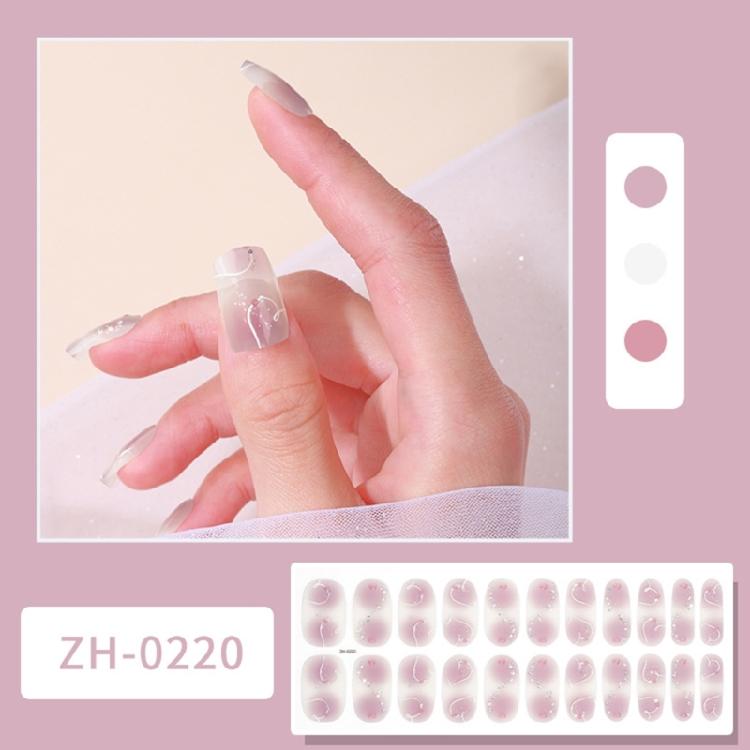 22Pcs Nail Wraps Polish Strips Self Adhesive Nail Polish Sticker Gel Nail Strips