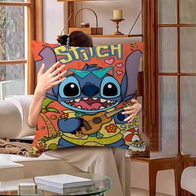 Classic Anime S-Stitch Cartoon Pillow Cover Design Cushion Cover Decor Holiday Decorati