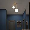 Nordic Glass Ball LED Ceiling Light Lamps For Aisle Corridor Balcony Hallway Bedroom Clockroom Home Decoration Indoor Lighting