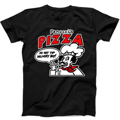 Panucci's Pizza Non Dare Mancia al Ragazzo delle Consegne Divertente Regalo Maglietta Nera 288
