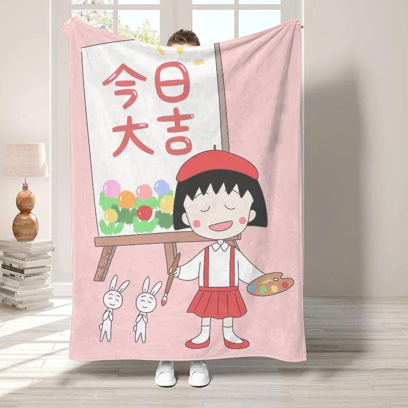 C-Chi-bi Maruko Bedroom Decoration Fleece Blanket for Decorative Sofa Fluffy Soft Blankets Bedspread on the Bed Boho Home Decor