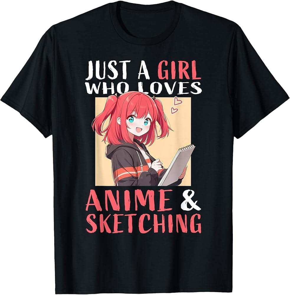 

Anime And Sketching For Girls Teens Manga Kawaii Japan TShirt Unisex T-Shirt S