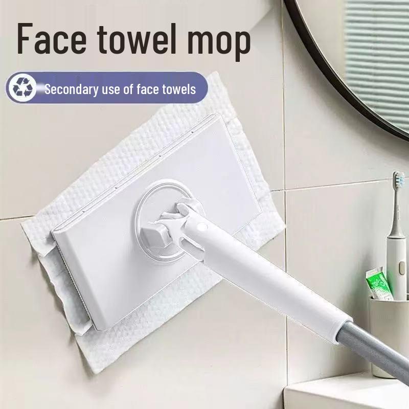 Automatic Bathroom Cleaning Mop with Towel