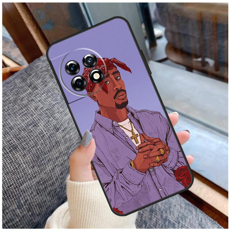 2Pac Hip Hop Singer Case For OnePlus 13 15 13R 13T 12 12R 11 9 10 Pro 10T 8T Nord 5 CE 2 3 4 Lite N20 N30 Coque