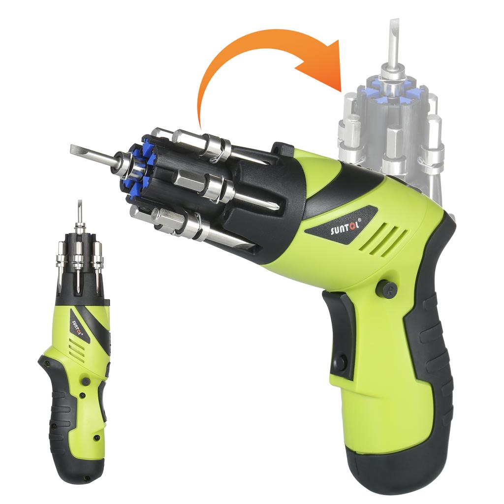 3.6V Rechargeable Cordless Screwdriver Kit 1/4 Inch Drive 6N.m Power Screwdriver Set with