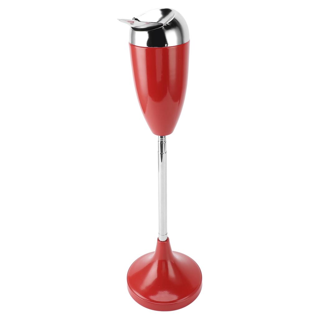 Outdoor Standing Ashtray with Lid Large Capacity Self Cleaning Detachable Adjustable Height Floor Standing Ash Tray for
