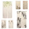 VIKAMA Ispirazione Naturale Tenda Albero di Bambù Lino Ingresso Stanza Paravento Ristorante Cucina Tipo Diviso Mezza Tenda