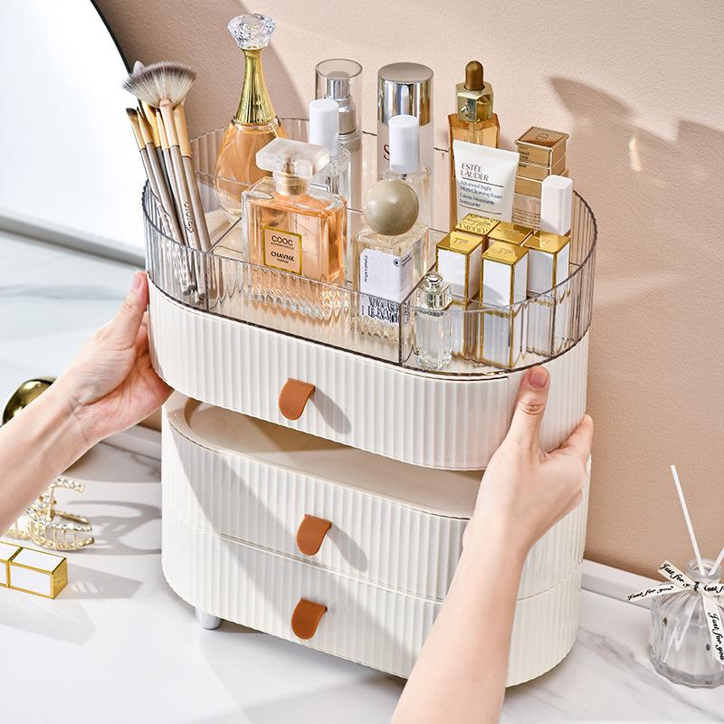 Elegant Multi-Layer Drawer Cosmetic & Jewelry Organizer Box