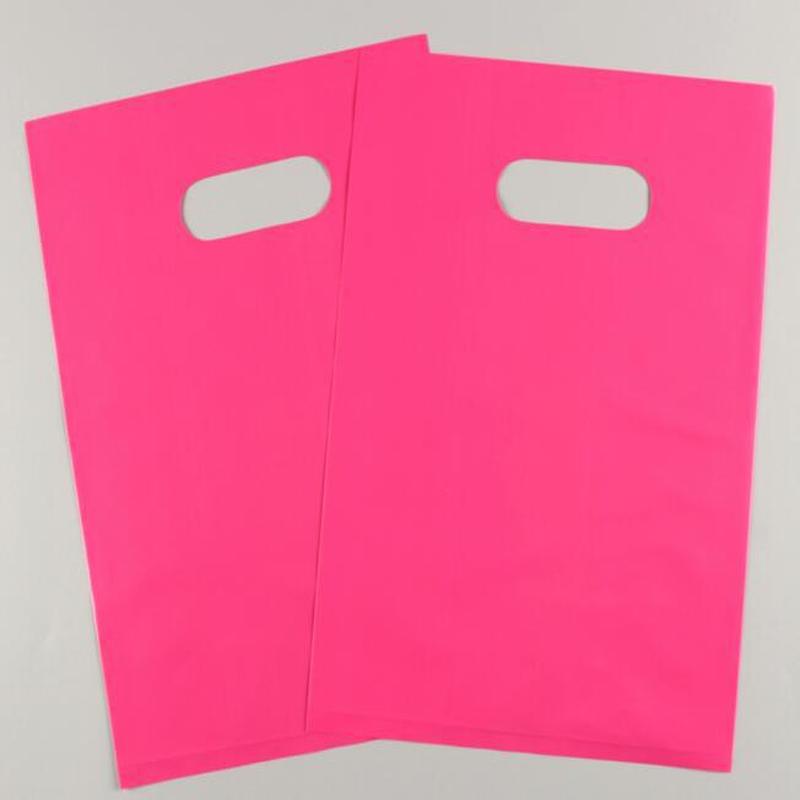 25/50 Stück/Los, Bunte Mehrgrößen-Plastiktüten mit Henkeln, ein Muss für Partys, Shopping und Geschenkverpackung!