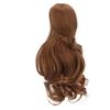 Doll Hair Wig Curly Style Neat Bangs DIY Cutting Soft Doll Supplies for 1 3 8 To 9in Head Circumference BJD Doll Light
