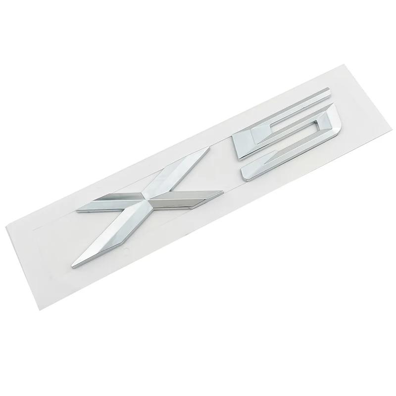 3D ABS Silver Car Styling Tail Sticker Badge for BMW X1 X3 X5 X6 Series Xdrive 20d 25d 30d 35d Door Stickers Emblem Accessories