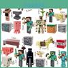 Conjunto de Decoração de Bolo Blocos de Construção Tema Minecraft Para Suprimentos de Festa
