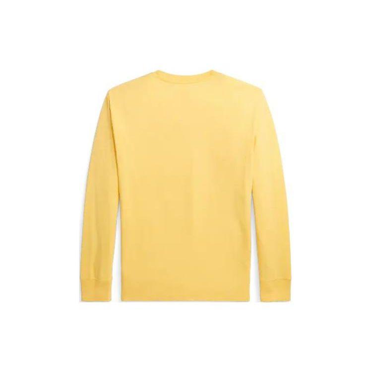 Polo Ralph Lauren Kids Solid Color Crew Neck Long Sleeve T-Shirt Kids Tops Yellow CWPOTSHY8020-681