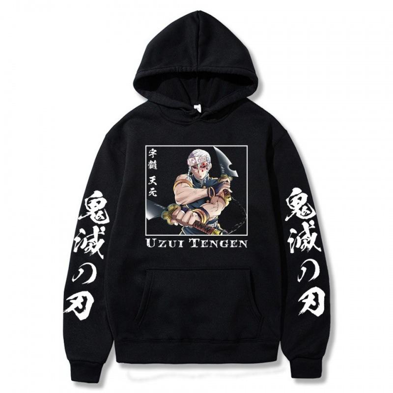 Tengen Uzui Japanese Animation Hoodie Men's and Women's Harajuku Pullover Street Wear Unisex Autumn Winter Sweater
