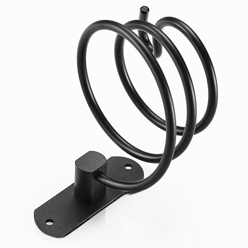 Porta asciugacapelli da parete senza foratura - Organizer a mensola da bagno per riporre.