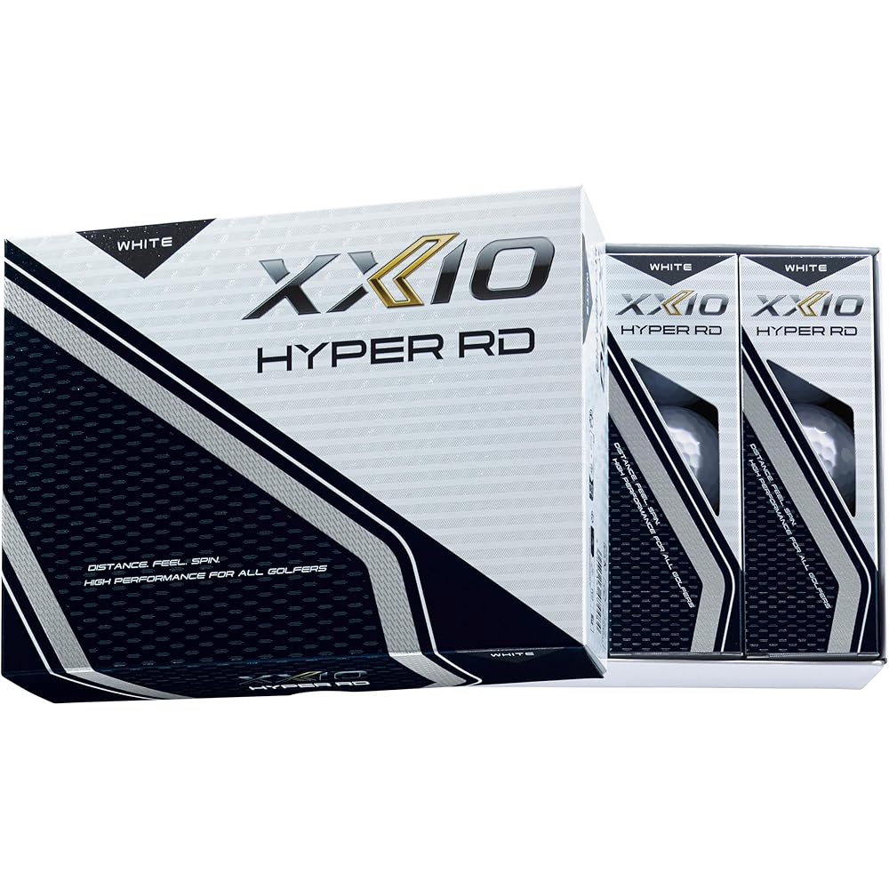 Dunlop XXIO Hyper RD Golf Balls 2025 Model 12 Pack White
