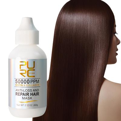 Mascarilla capilar de biotina incapaz de agarrar y reparar las raíces del cabello Mascarilla nutritiva, suave, teñida en caliente, esponjosa y suave para el cuidado del cabello
