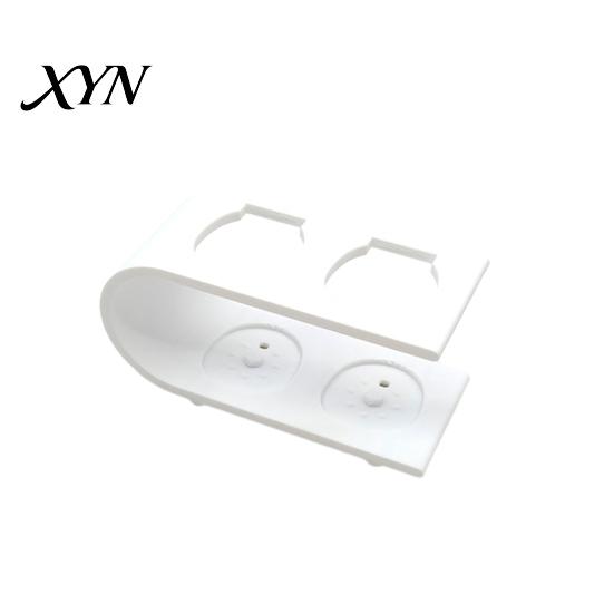 Compact Toothbrush Storage Holder 3D Printed Rack, Two-Position Holder, Draining Stable Hollow Stand for Dryness, Bathroom Organizer Rack