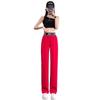 2024 Autumn Korean Style High Waist Ice Silk Wide Leg Pants Slimming Plus Size Casual Drape.