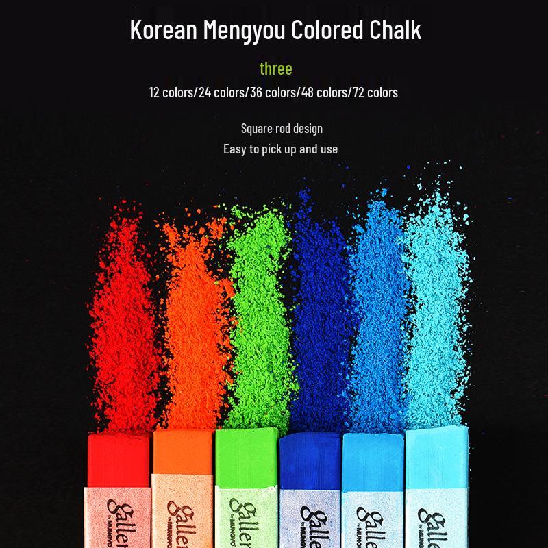 Gessetti Pastello Colorati Professionali Coreani per Schizzo e Colore