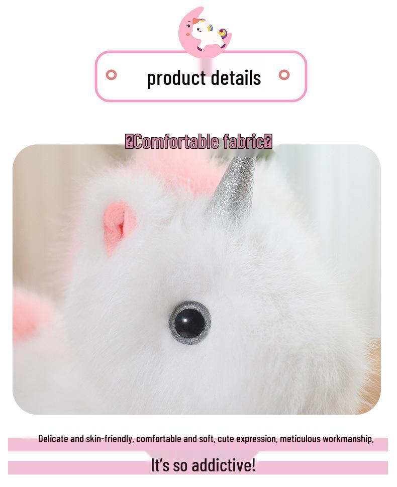 Dreamy Unicorn Plush Doll - Soft, Cute Hugging Pillow for Girls