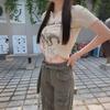 2023 Summer Women's Retro Irregular Short Sleeve T-Shirt - Hot Girl Style