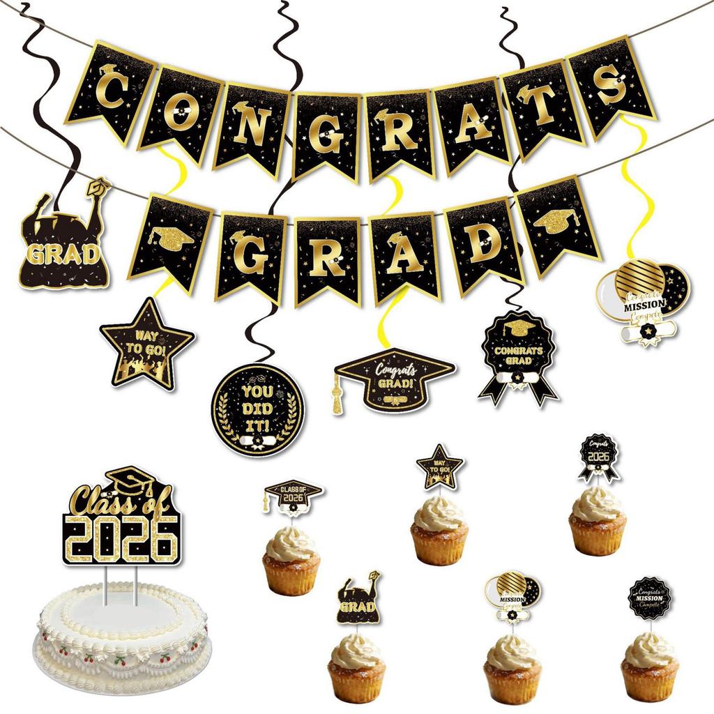 Graduation , Campus Graduation Decoration, Party Decoration Set, Indoor Dining Event