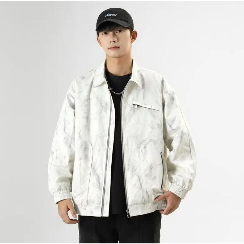 Tie-dye Jacket for Men's Spring and Autumn New Loose Casual Versatile Casual Jacket