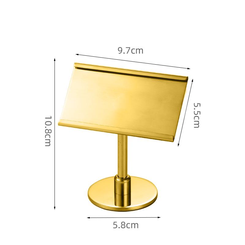 Stainless Steel Table Number Clip & Card Holder for Buffet & Hotel