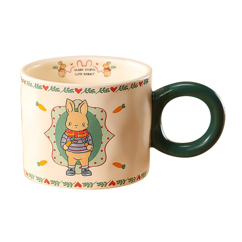 Kreativer Stern Mann Keramiktasse Geschenk Hoch Hübsch Zuhause Niedlich Barbie Hase Cartoon Niedlich Paar Tasse