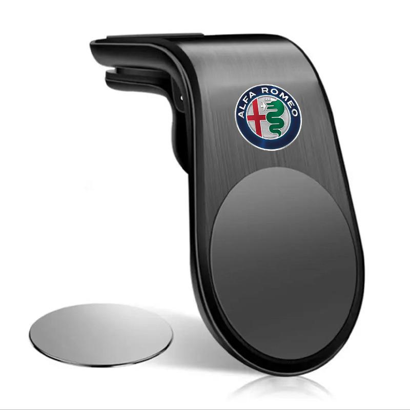 

Magnetic Car Phone Holder in Car Phone Stand Clip Mount for Alfa Romeo Giulia 156 Mito Stelvio Sportiva Giulietta Accessories For Alfa Romeo чорний