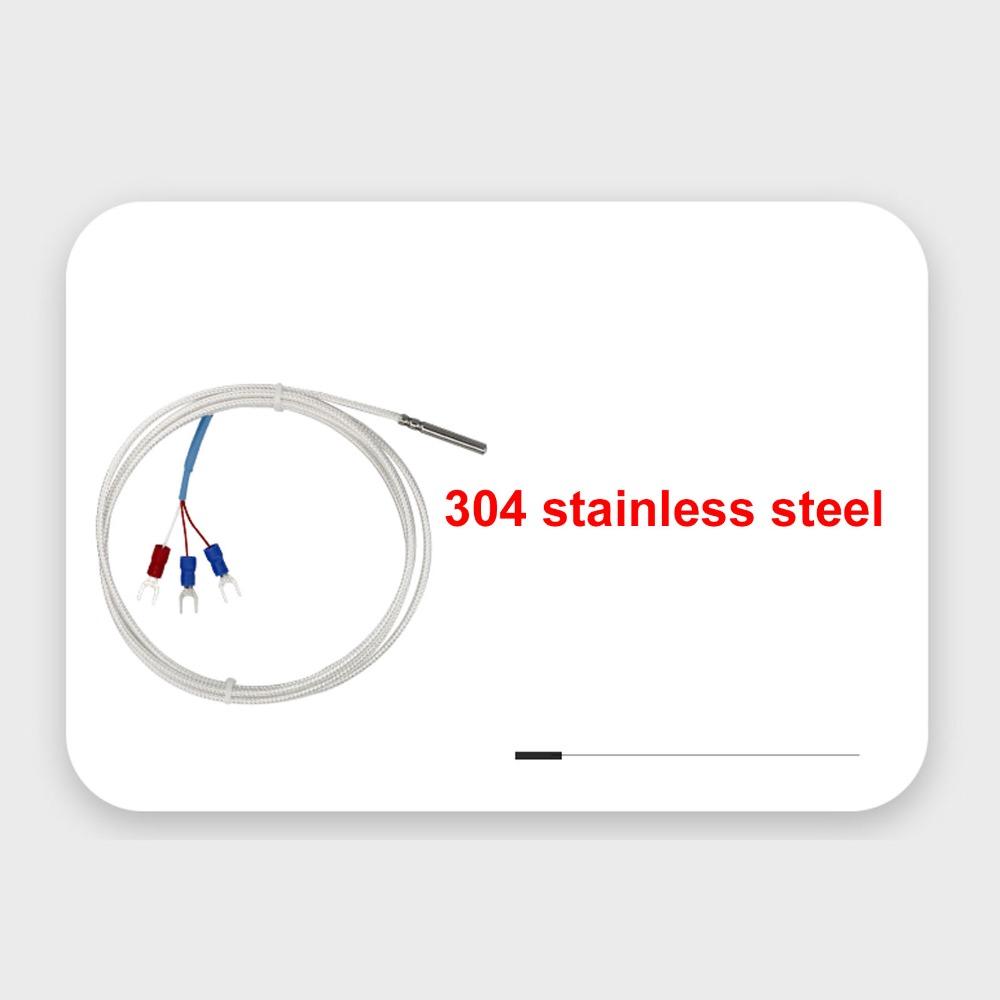 3m Pt100 Temperature Sensor 3 Wire Stainless Steel K Type Thermocouple Fast Response Temperature Sensor Probe Measurement