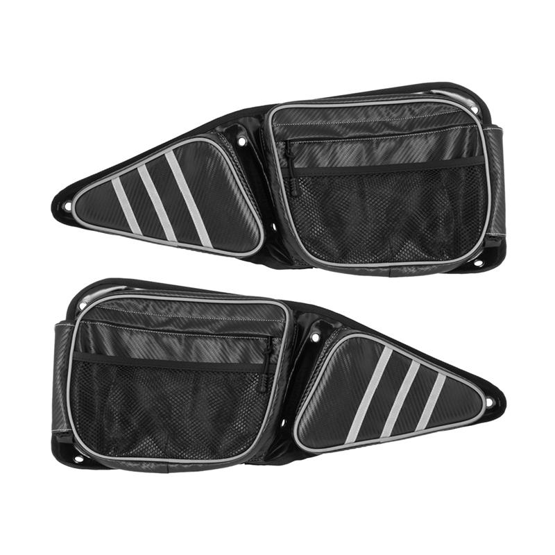 A28G-Waterproof Front Door Bag For Polaris RZR Driver Passenger Side Door Storage Bag UTV Side Bag Side Pocket Knee Pad