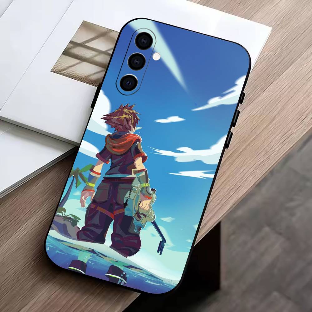 KH-Kingdoms Hearts G-Game Phone Case Black Silicone Soft For Samsung Galaxy A73,A72,A71,A70,A53,A52,A51