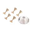 Magnetic Nail Tip Practice Stand Base   Alloy Holder Nail Art Display Stand White