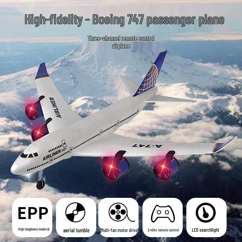 

Remote-Control Boeing 747 A380 Fixed-Wing Glider Model Toy